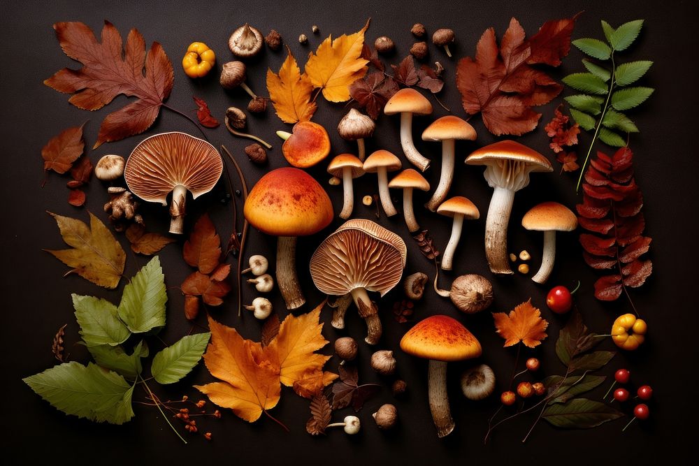 Mushroom amanita autumn fungus. AI generated Image by rawpixel.