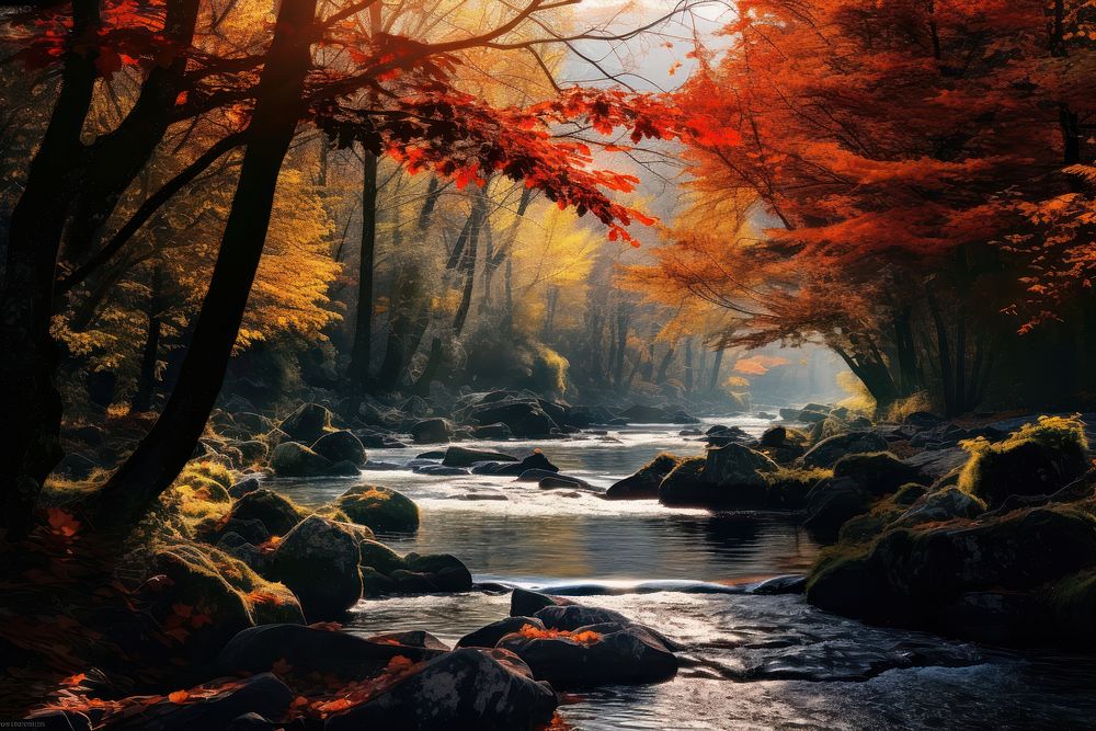 Autumn landscape outdoors scenery. AI generated Image by rawpixel.