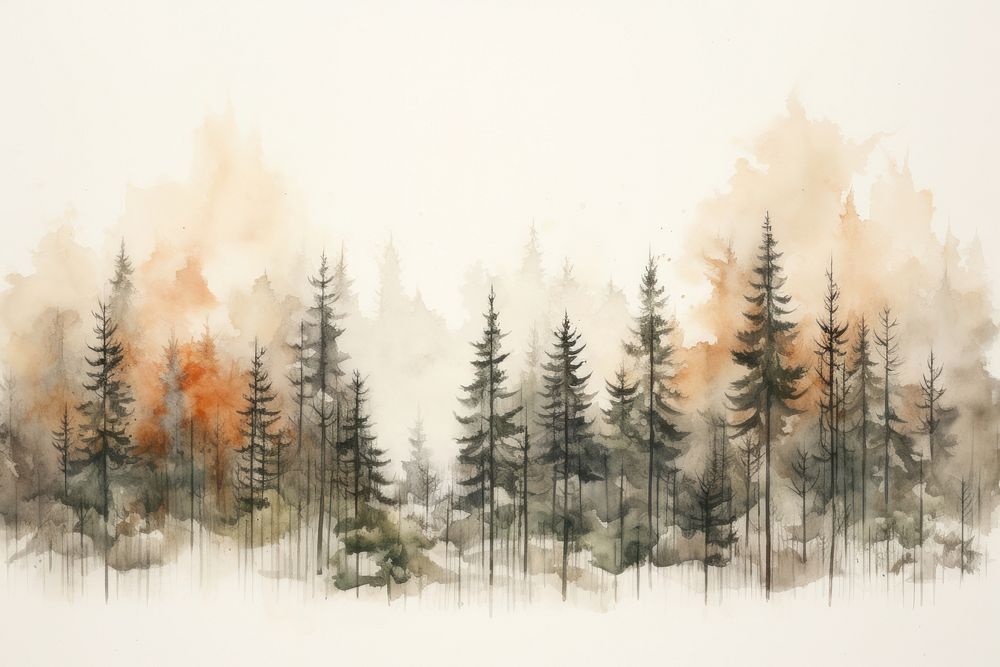 Forest land fir backgrounds. AI generated Image by rawpixel.