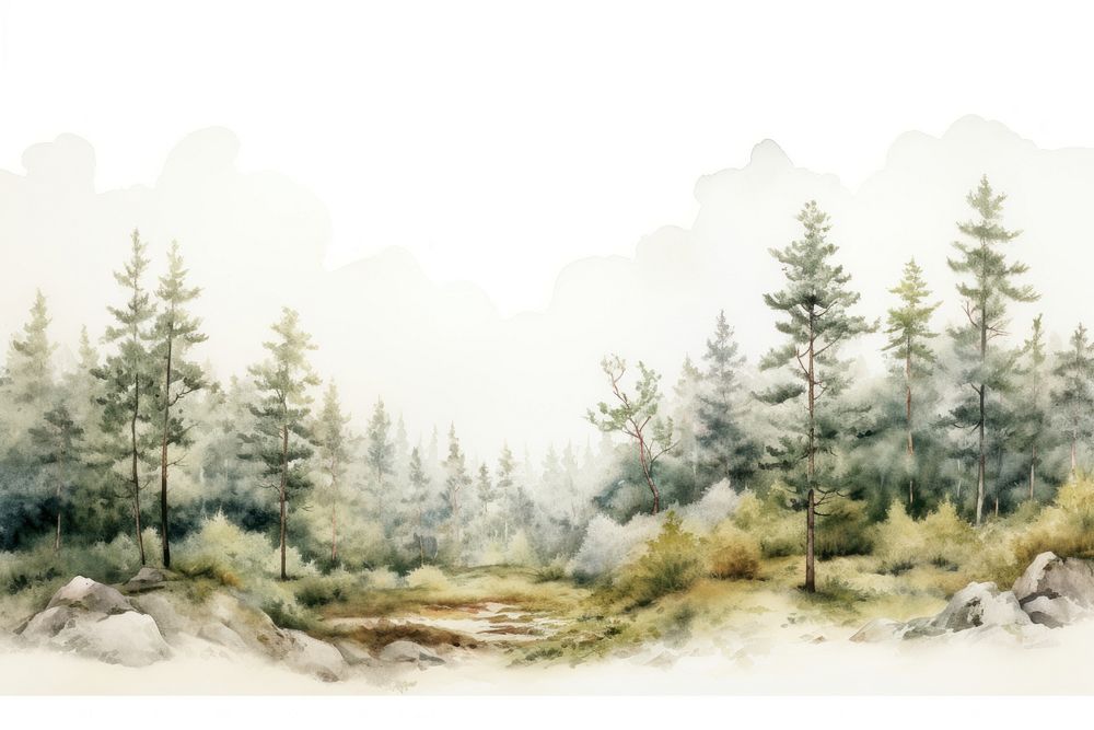 Landscape forest wilderness outdoors. AI generated Image by rawpixel.