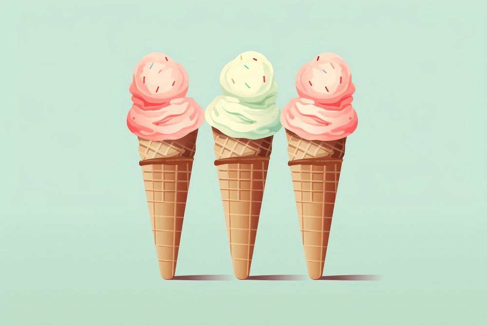 Dessert cream food ice cream. AI generated Image by rawpixel.