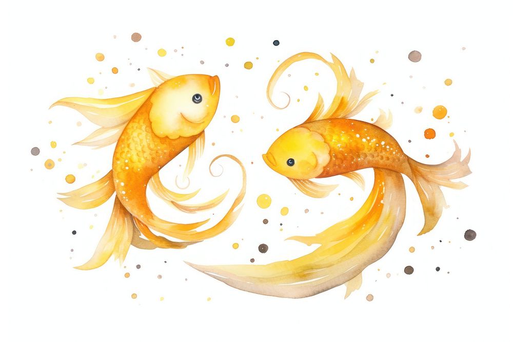 Goldfish animal yellow creativity. 