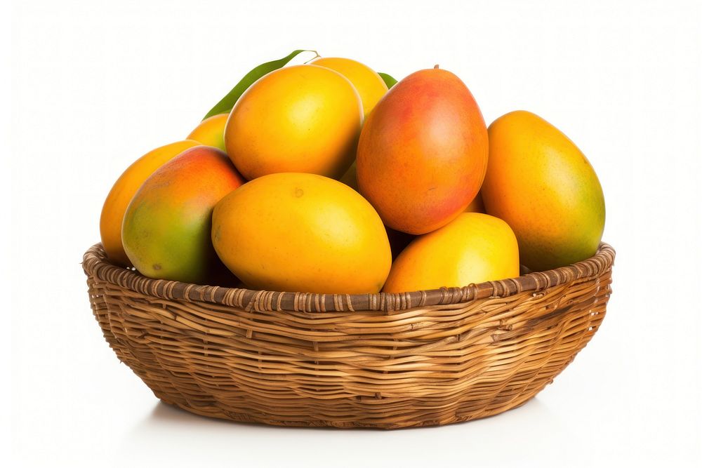 Mango basket fruit plant. 