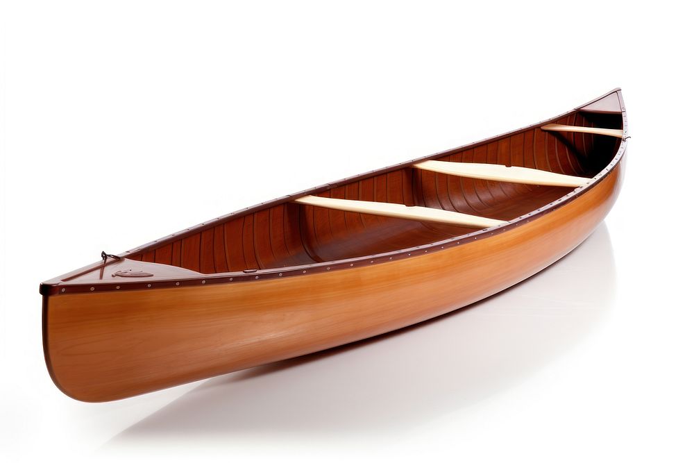 Canoe vehicle rowboat white background. AI generated Image by rawpixel.