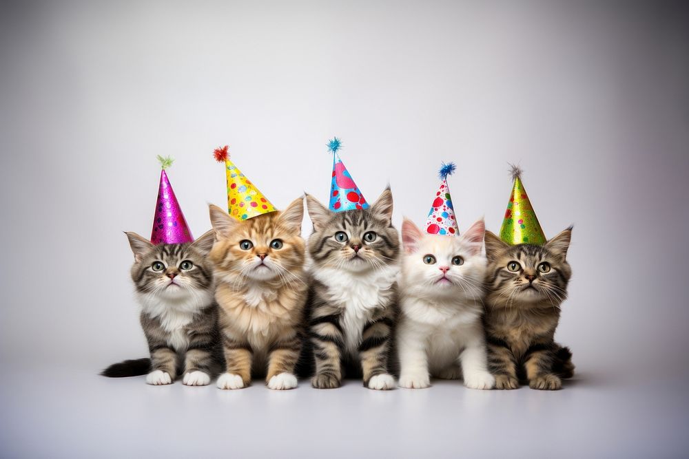 Mammal animal kitten party. 