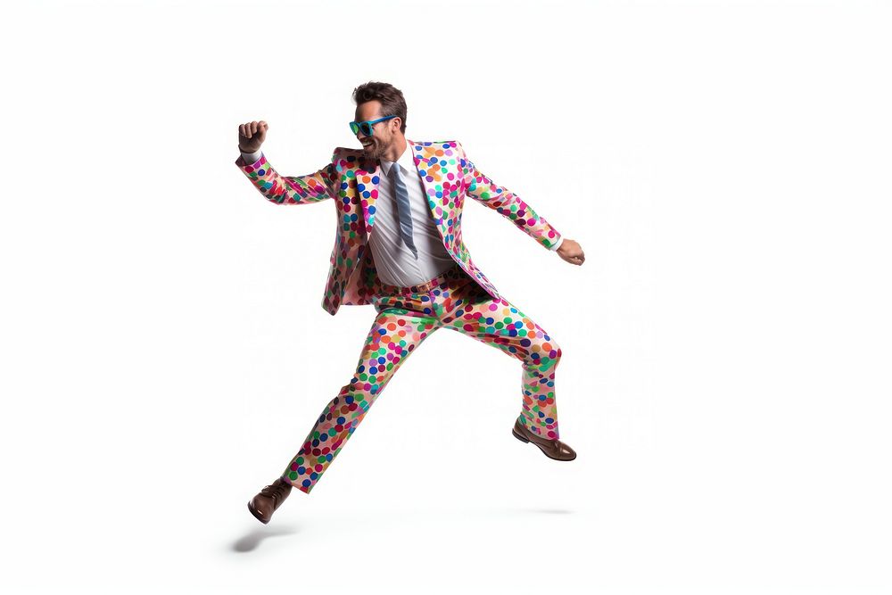 Dancing adult white background recreation. AI generated Image by rawpixel.