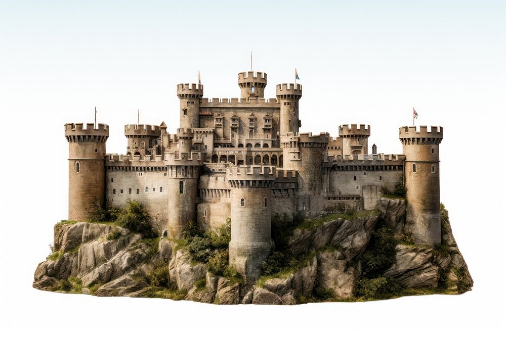 Castle architecture building medieval. AI generated Image by rawpixel.