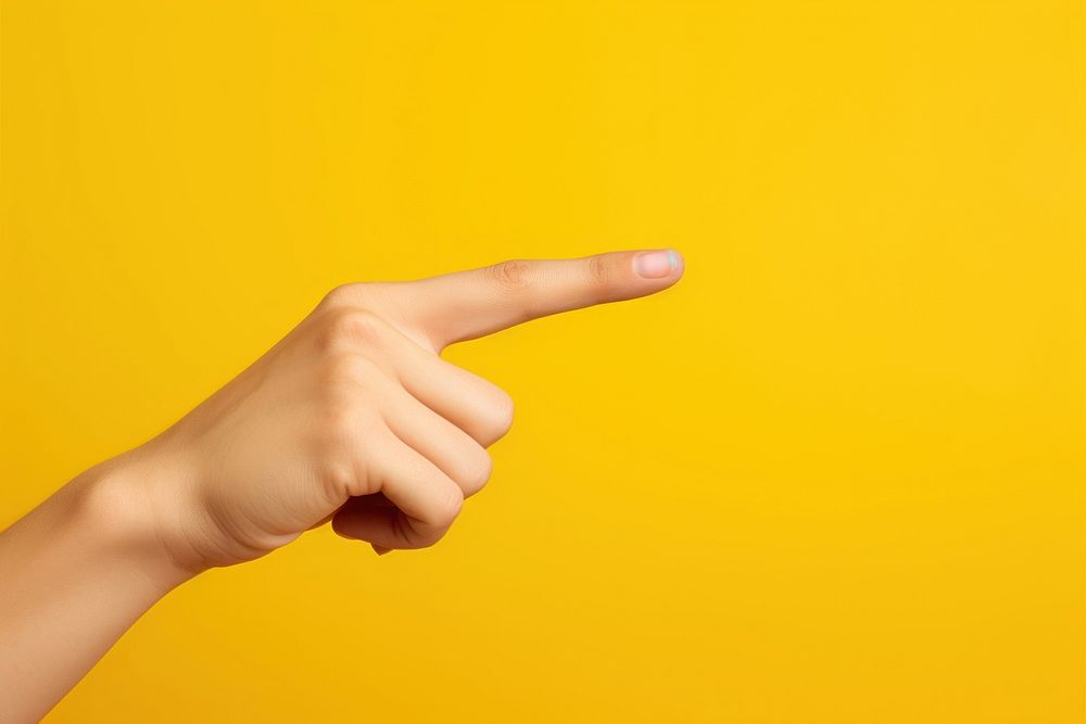 Hand pointing touching finger. AI generated Image by rawpixel.