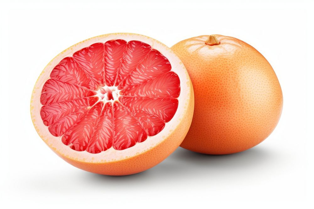 Grapefruit plant food white background. AI generated Image by rawpixel.