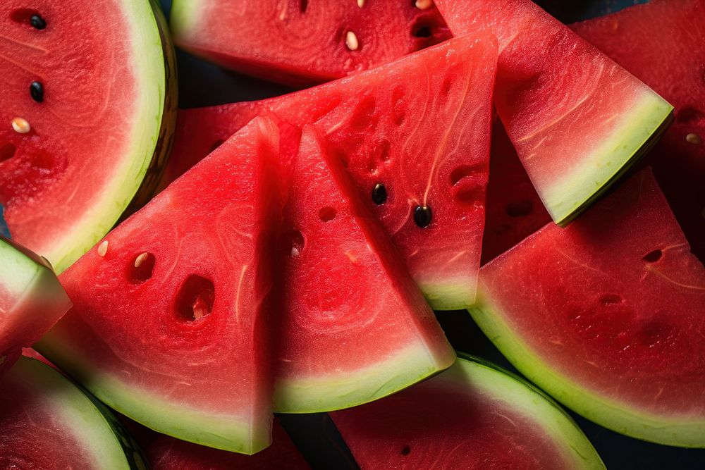 Watermelon backgrounds slice fruit. AI generated Image by rawpixel.