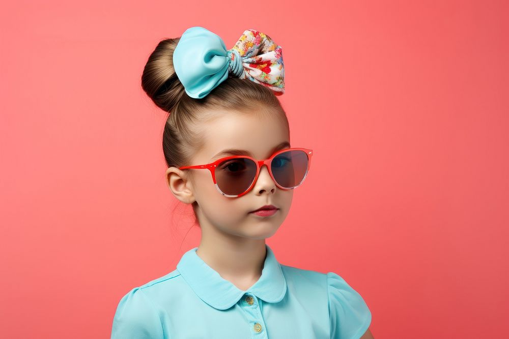 Sunglasses portrait photo head. 