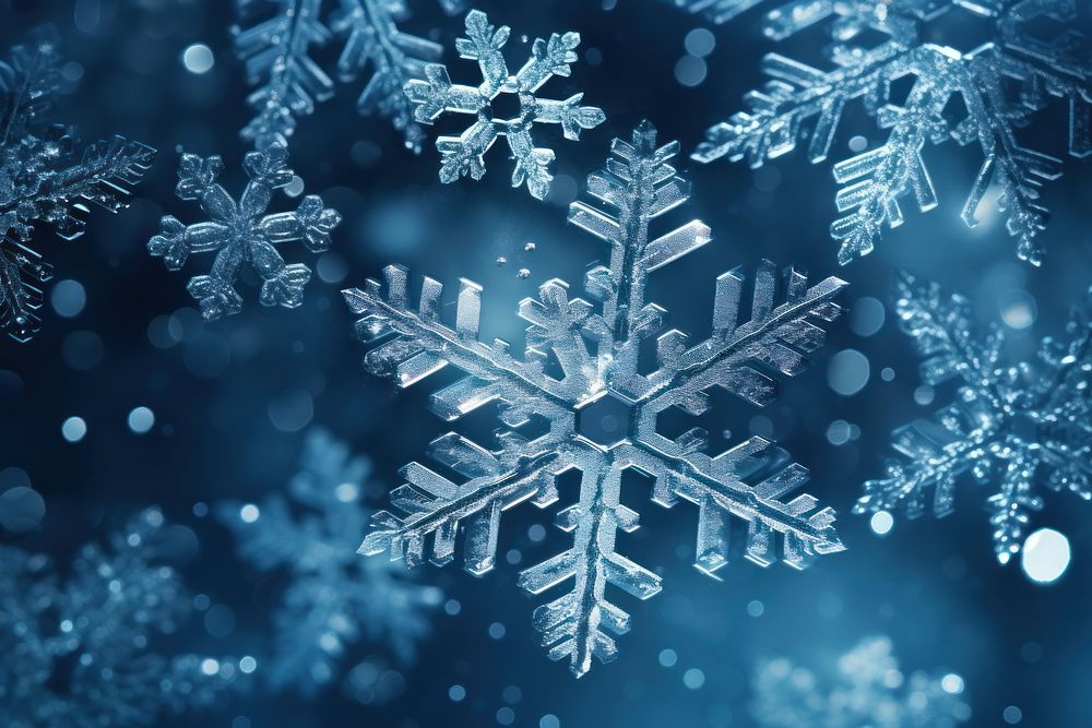 Snowflake nature illuminated backgrounds. 