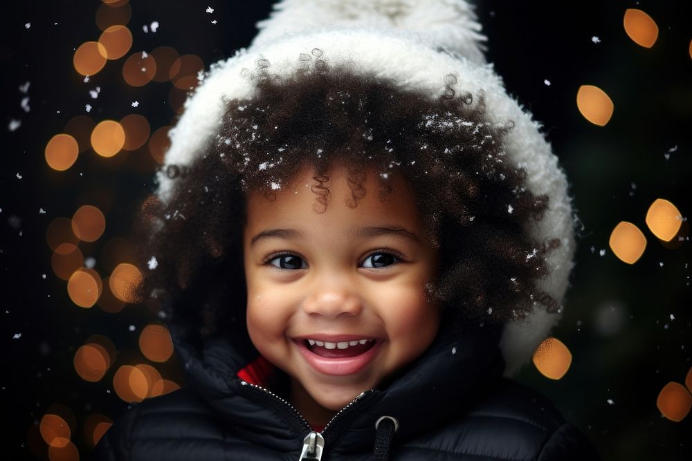 Portrait happiness christmas smiling. AI generated Image by rawpixel.