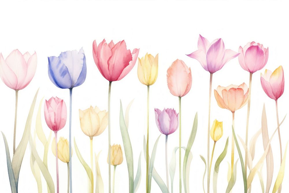 Tulip backgrounds blossom flower. AI generated Image by rawpixel.
