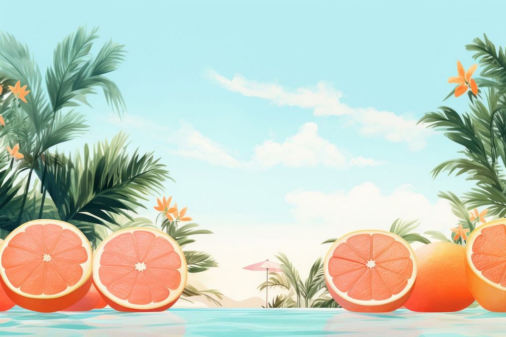 Summer grapefruit outdoors nature. AI generated Image by rawpixel.