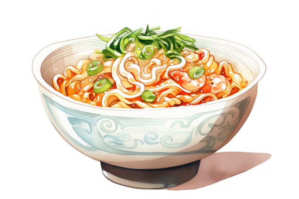 Noodle food meal soup. AI generated Image by rawpixel.