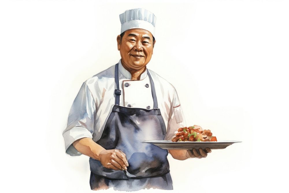 Food chef uniform adult. AI generated Image by rawpixel.