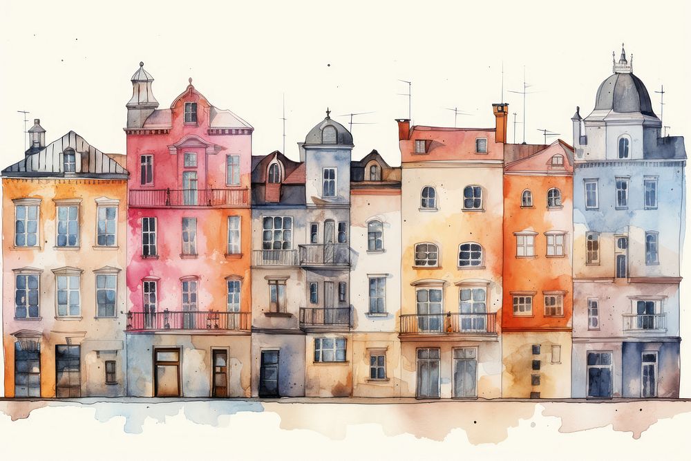 Building architecture painting house. 