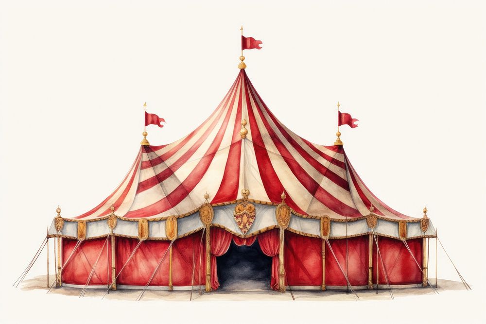 Circus tent architecture celebration. AI generated Image by rawpixel.