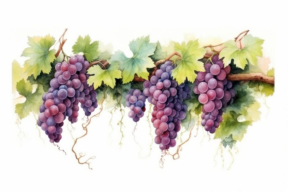 Grapes plant food vine. AI generated Image by rawpixel.