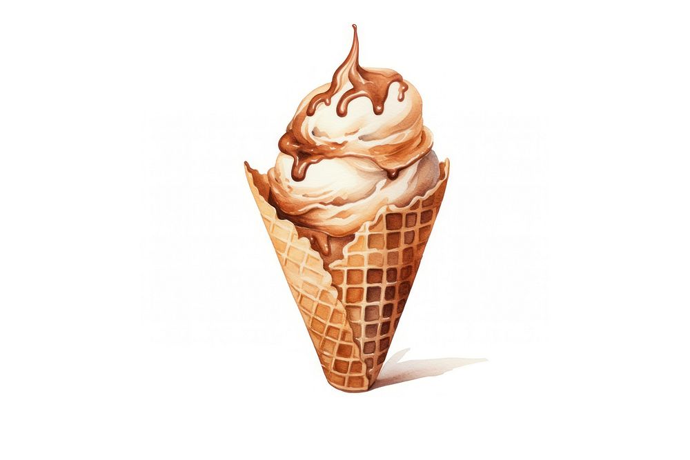 Cream dessert food ice cream. AI generated Image by rawpixel.