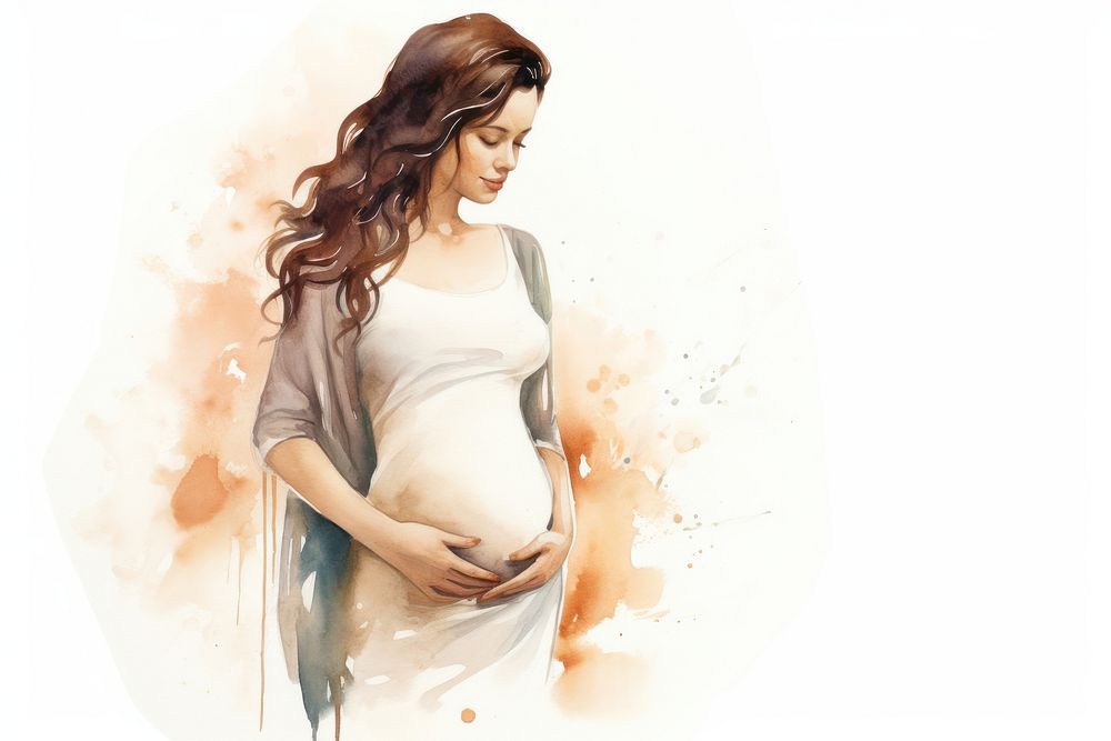 Pregnant portrait fashion adult. AI generated Image by rawpixel.