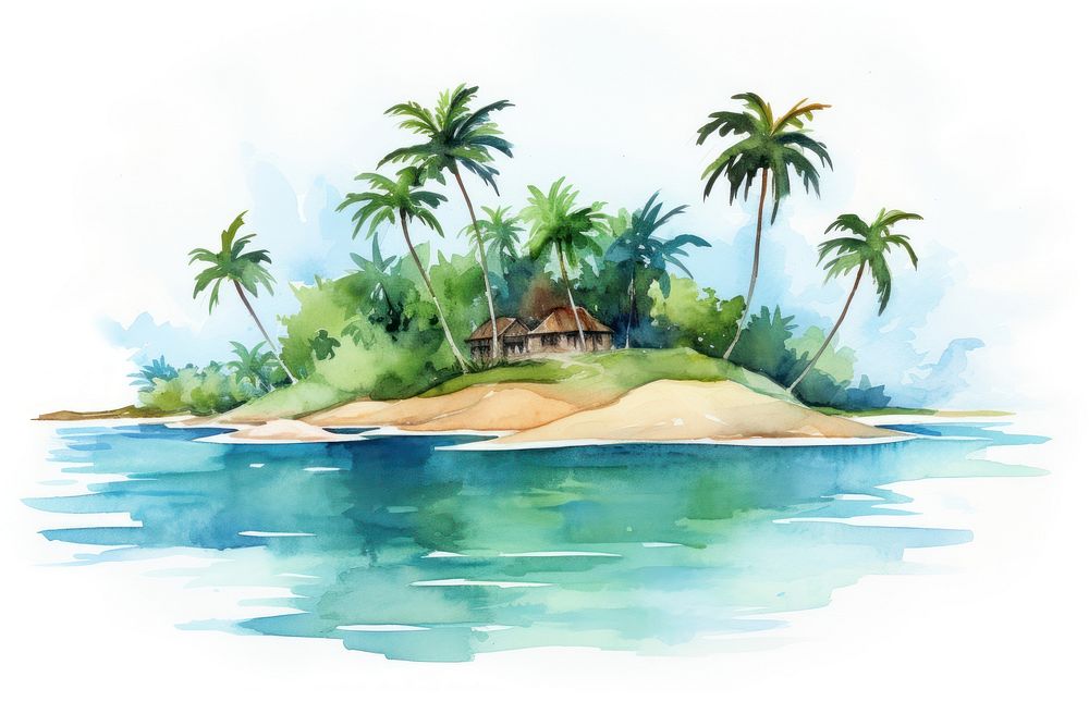 Island building outdoors tropical. AI generated Image by rawpixel.