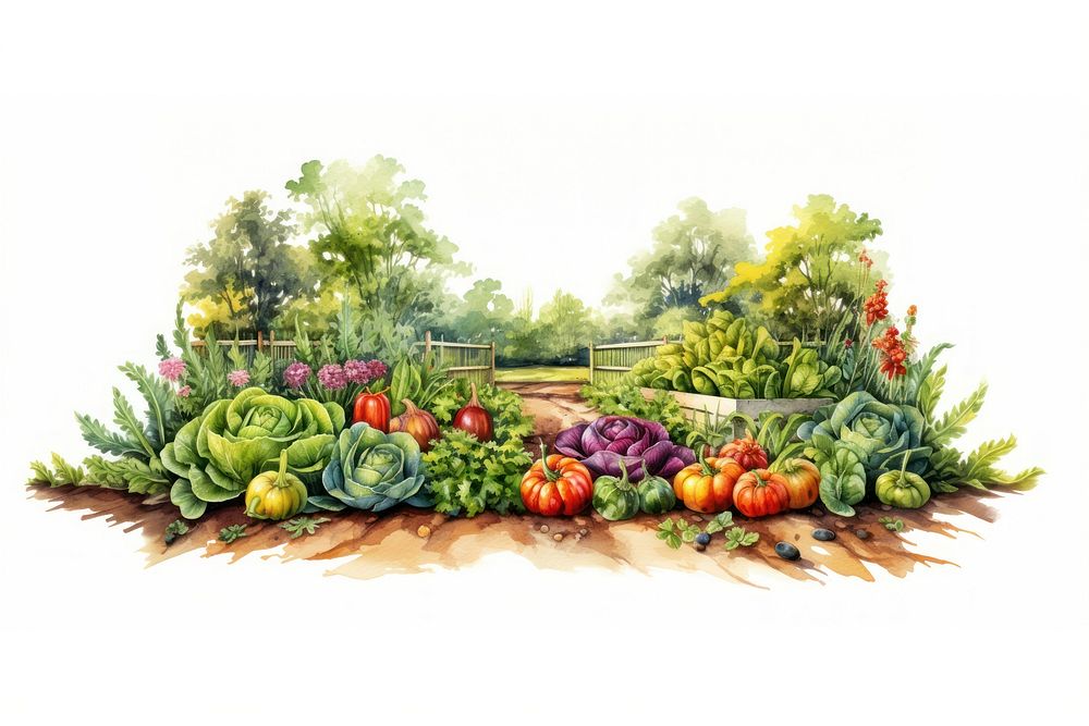 Vegetable outdoors nature garden. AI generated Image by rawpixel.