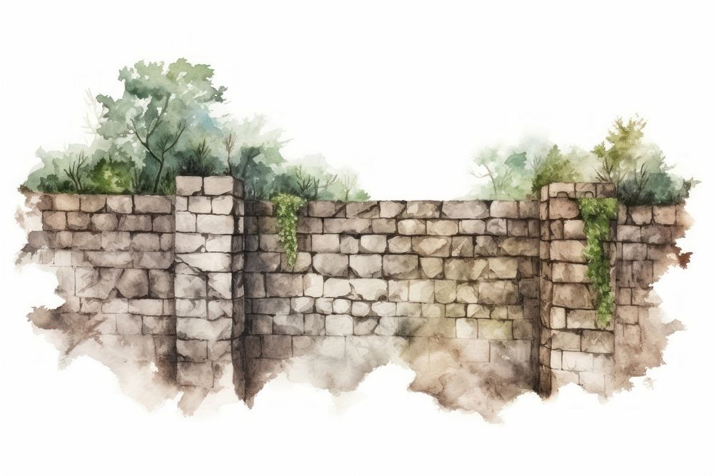 Wall architecture plant outdoors. AI generated Image by rawpixel.