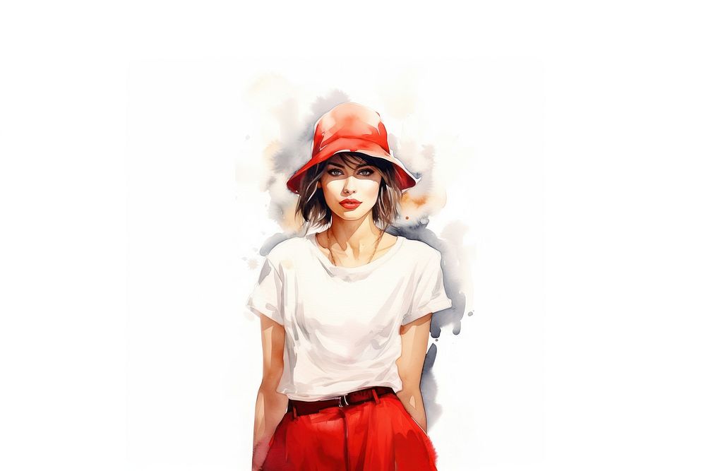 Portrait fashion adult woman. AI generated Image by rawpixel.