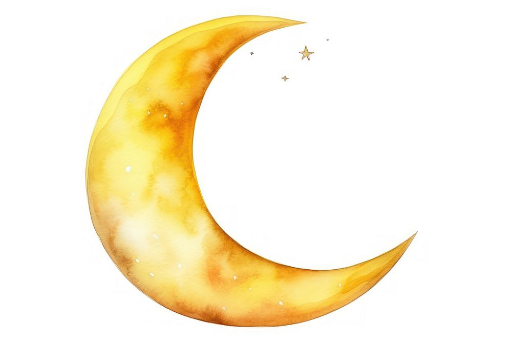 Moon astronomy crescent eclipse. AI generated Image by rawpixel.