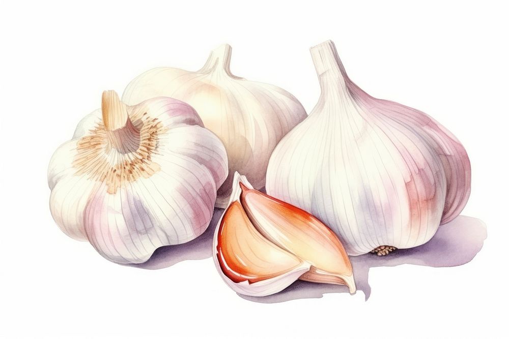 Garlic vegetable plant food. AI generated Image by rawpixel.