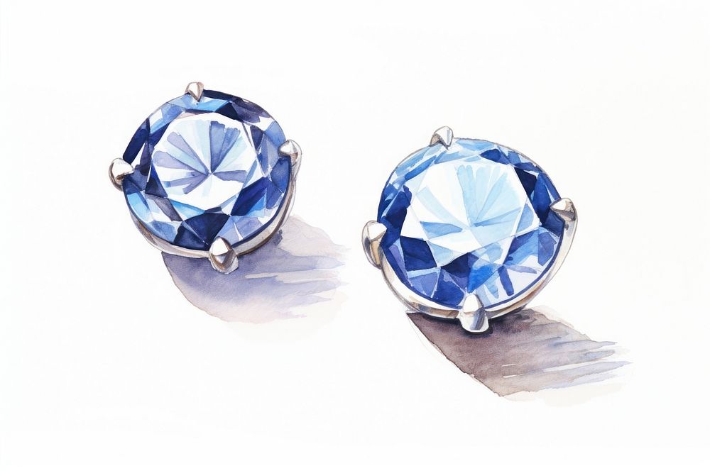 Diamond earring gemstone jewelry.