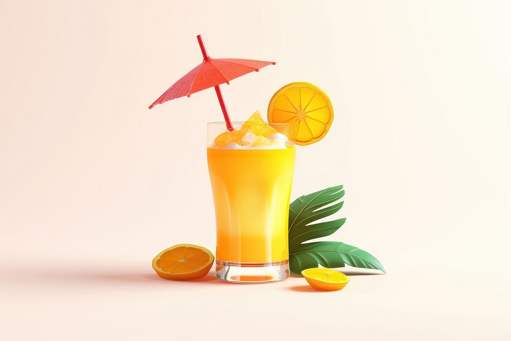 Cocktail summer drink fruit. AI generated Image by rawpixel.