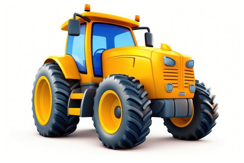 Tractor  vehicle cartoon. AI generated Image by rawpixel.