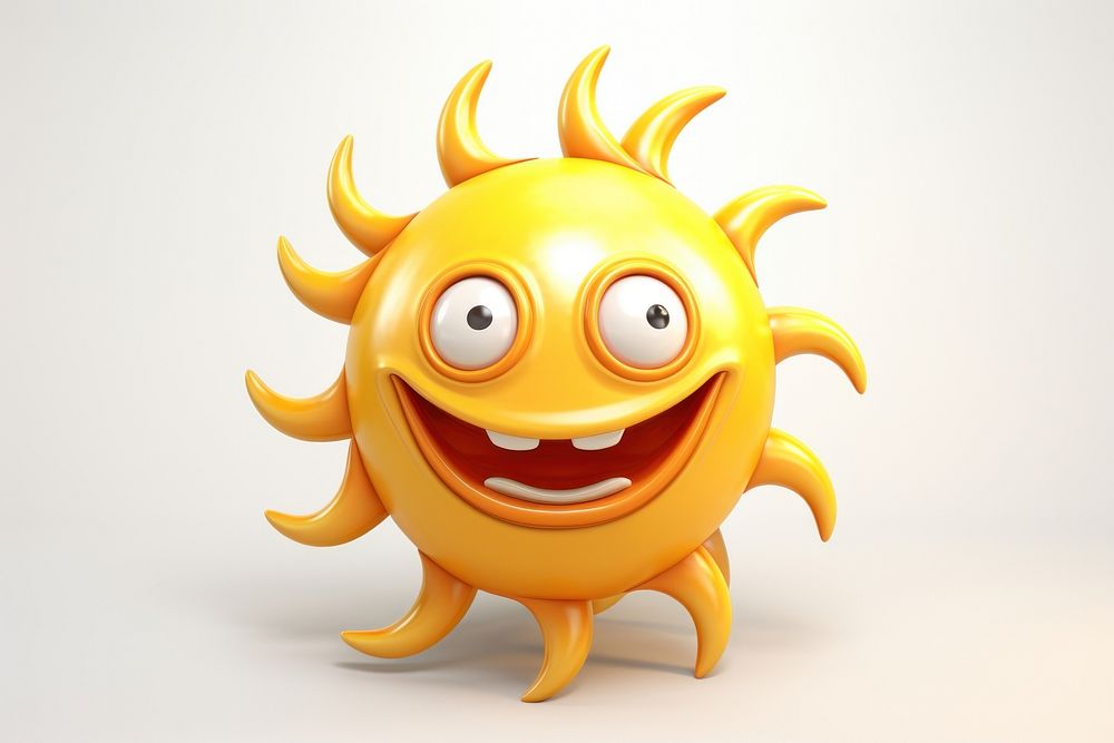 Cartoon sun anthropomorphic representation. AI generated Image by rawpixel.
