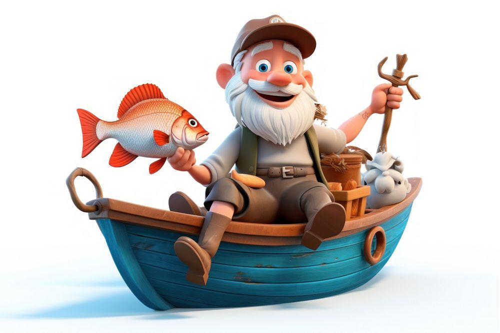 Cartoon boat vehicle animal. AI generated Image by rawpixel.