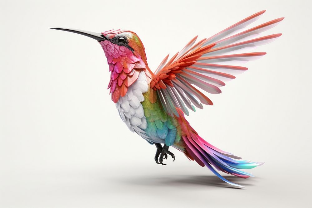 Hummingbird animal flying creativity. AI generated Image by rawpixel.