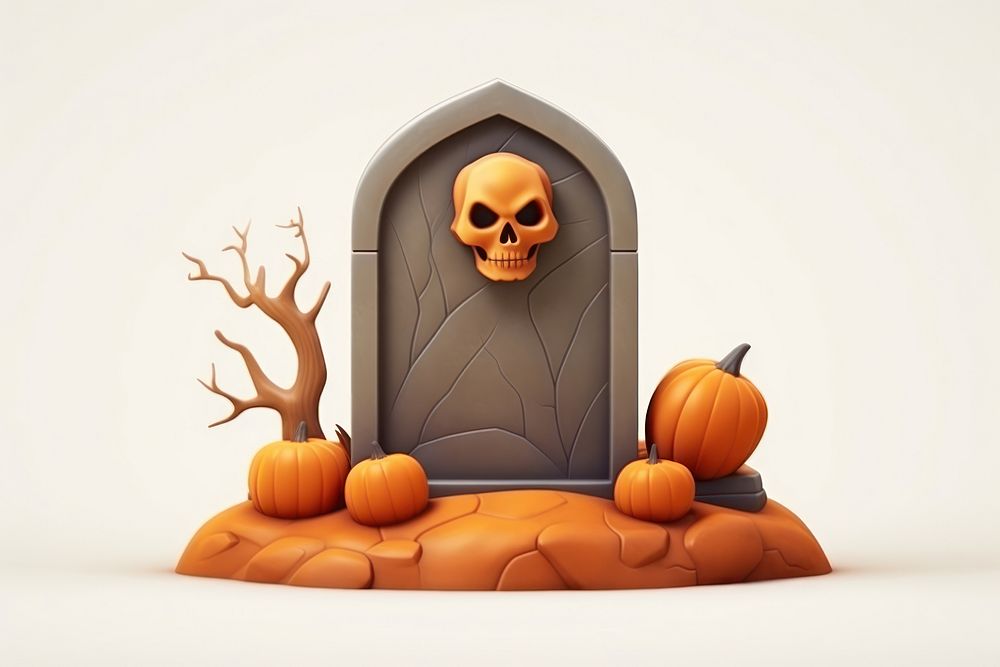 Halloween pumpkin anthropomorphic jack-o'-lantern. AI generated Image by rawpixel.