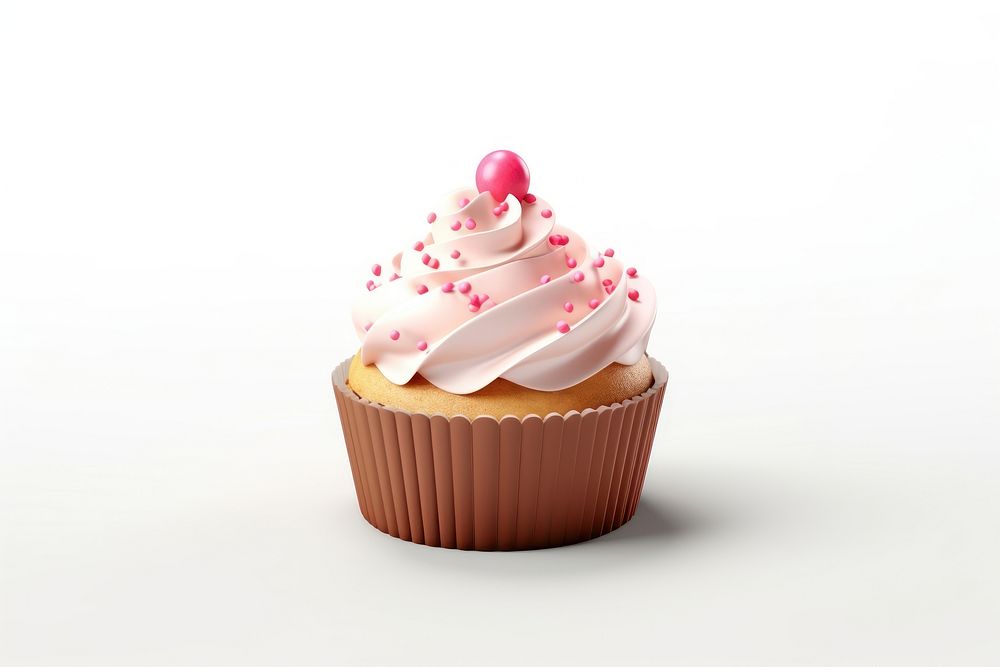Cake cupcake dessert icing. AI generated Image by rawpixel.