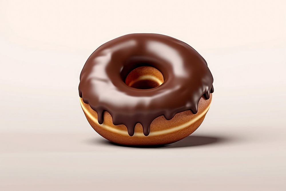 Donut chocolate food confectionery. AI generated Image by rawpixel.