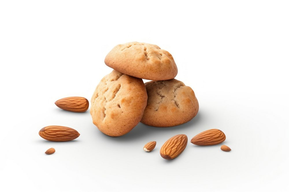 Almond cookie bread food. AI generated Image by rawpixel.