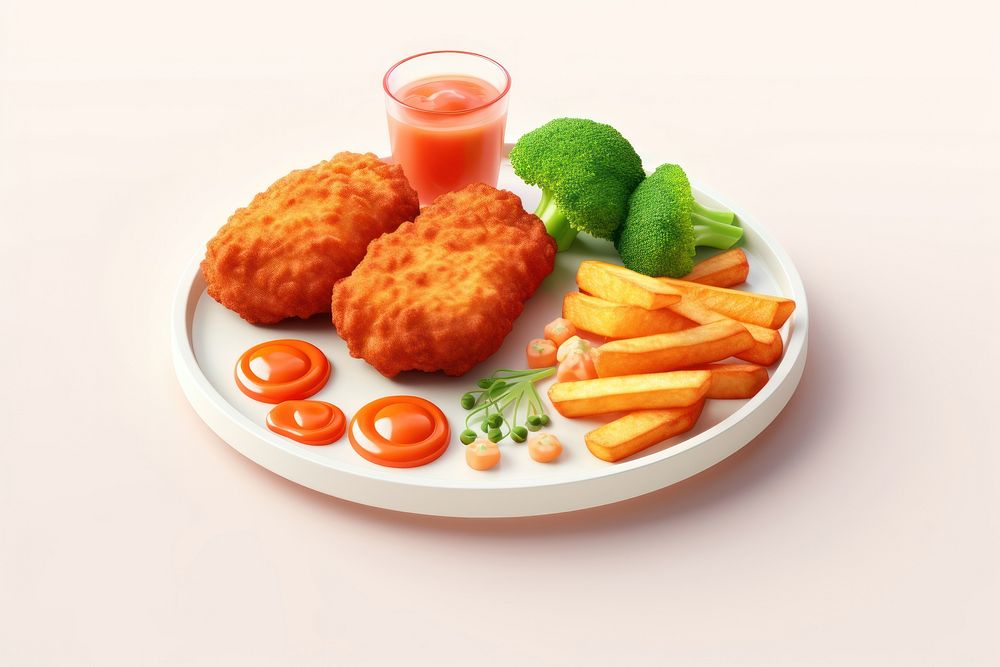 Vegetable ketchup lunch fried. AI generated Image by rawpixel.