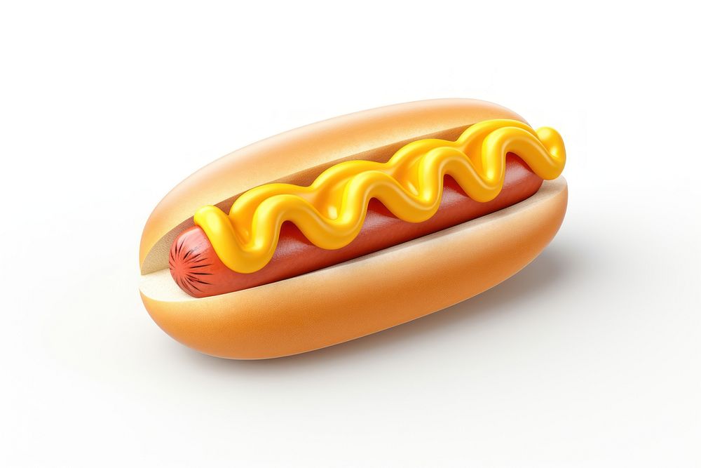 Ketchup food white background bratwurst. AI generated Image by rawpixel.