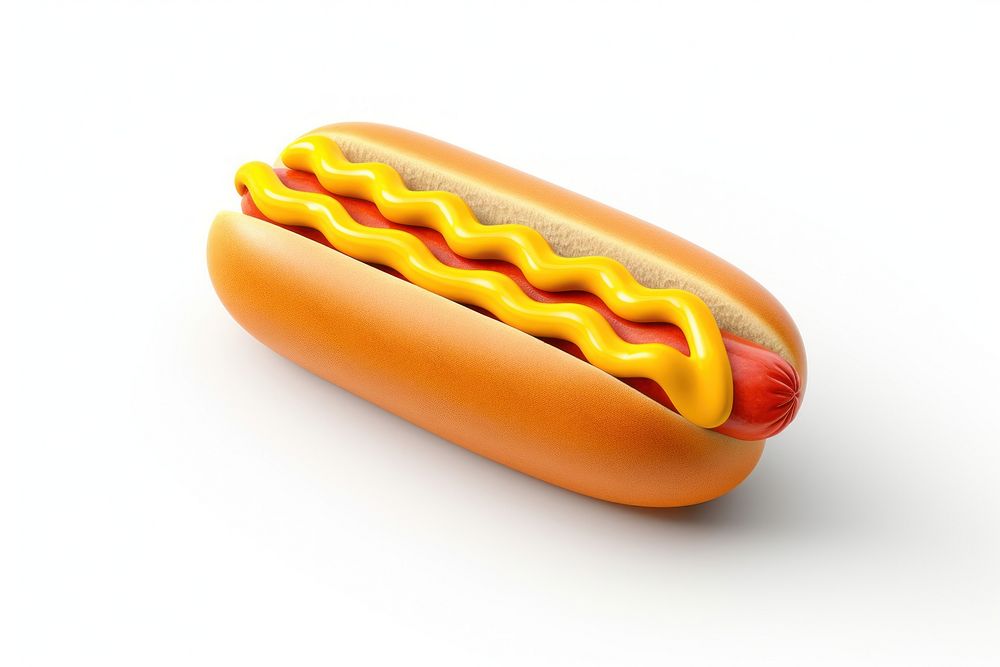 Food white background bratwurst condiment. AI generated Image by rawpixel.