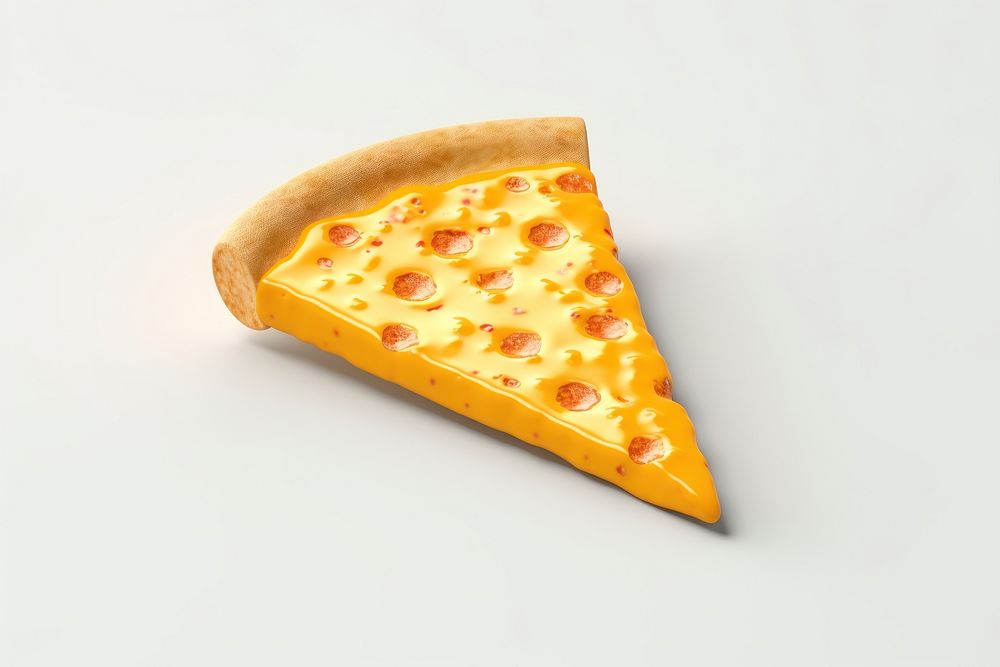 Cheese pizza food white background. AI generated Image by rawpixel.