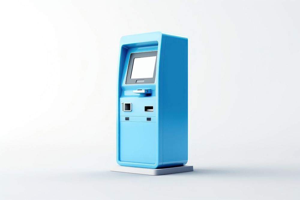 Machine kiosk blue atm. AI generated Image by rawpixel.