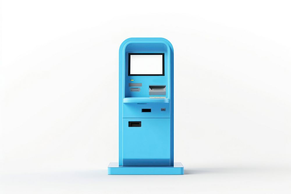 Machine kiosk blue atm. AI generated Image by rawpixel.