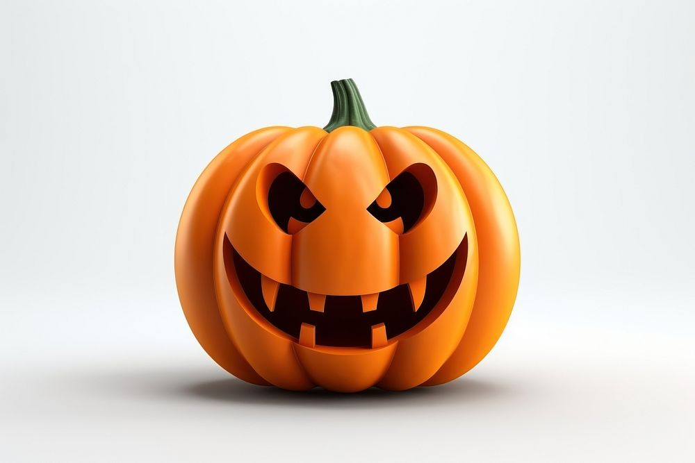 Halloween pumpkin vegetable cartoon. AI generated Image by rawpixel.