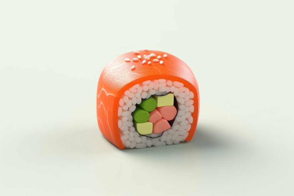 Sushi food rice confectionery. AI generated Image by rawpixel.